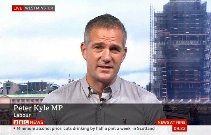 Peter Kyle MP on BBC News