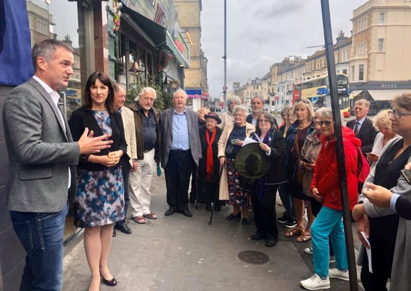 Peter Kyle and Rachel Reeves MP unveil Margaret Bondfield