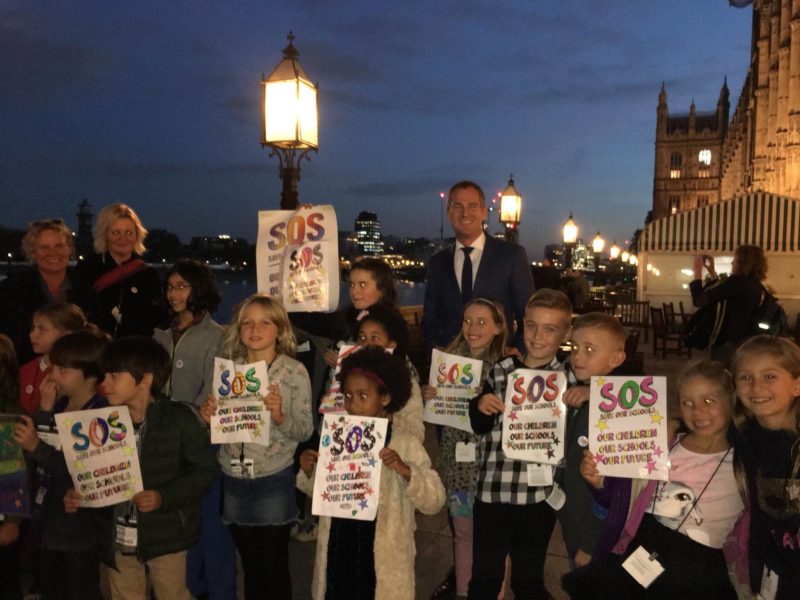 Peter Kyle welcomes local schoolkids to Parliament 