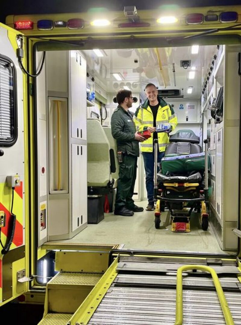 Me in the ambulance