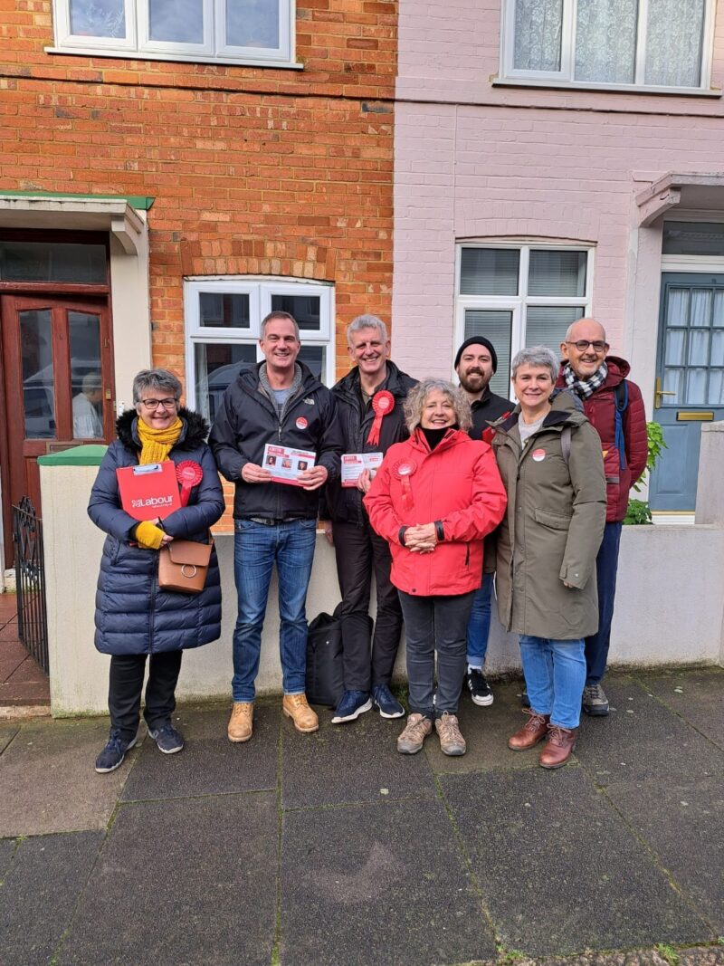 Peter out campaigning with local Labour members