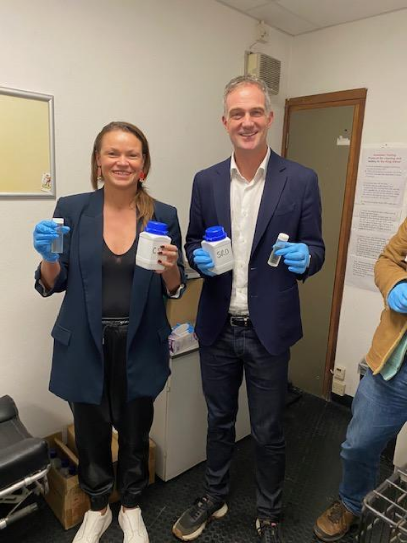 Peter Kyle seawater testing